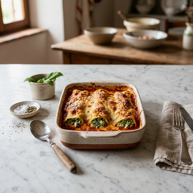 Cannelloni ricotta e spinaci